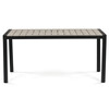 Zahradní stůl 160x90cm, hliník, polywood, černá, AZT-S1514 BK