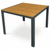 Zahradní stůl 90x90cm, kov, polywood, hnědá, AZT-S1209 OAK