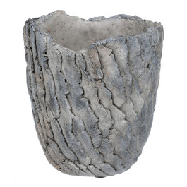 Obal betonový - imitace zkamenělé kůry, barva šedá