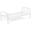 Jednolůžková postel 94x207cm, kov, bílá, BED-1900 WT