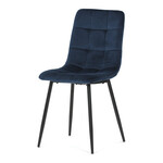 Jídelní židle, modrá, sametová látka, CT-281 BLUE4