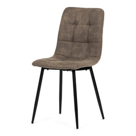 Jídelní židle, hnědá, látka vintage, CT-281 BR3