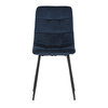 Jídelní židle, modrá, sametová látka, CT-281 BLUE4