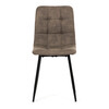 Jídelní židle, hnědá, látka vintage, CT-281 BR3
