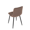 Jídelní židle, hnědá, sametová látka, CT-281 BR4