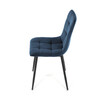 Jídelní židle, modrá, sametová látka, CT-281 BLUE4