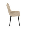Jídelní židle, béžová, látka vintage, CT-281 CRM3