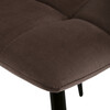 Jídelní židle, hnědá, sametová látka, CT-281 BR4