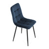 Jídelní židle, modrá, sametová látka, CT-281 BLUE4