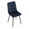 Jídelní židle, modrá, sametová látka, CT-281 BLUE4