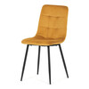 Jídelní židle, žlutá, sametová látka, CT-281 YEL4