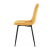 Jídelní židle, žlutá, sametová látka, CT-281 YEL4