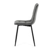 Jídelní židle, šedá, sametová látka, CT-281 GREY4