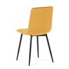 Jídelní židle, žlutá, sametová látka, CT-281 YEL4