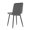 Jídelní židle, šedá, sametová látka, CT-281 GREY4