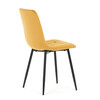 Jídelní židle, žlutá, sametová látka, CT-281 YEL4