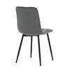 Jídelní židle, šedá, sametová látka, CT-281 GREY4