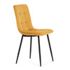 Jídelní židle, žlutá, sametová látka, CT-281 YEL4