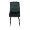 Jídelní židle, zelená, sametová látka, CT-281 GRN4