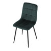 Jídelní židle, zelená, sametová látka, CT-281 GRN4