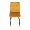 Jídelní židle, žlutá, sametová látka, CT-281 YEL4