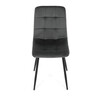 Jídelní židle, šedá, sametová látka, CT-281 GREY4