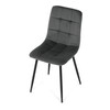 Jídelní židle, šedá, sametová látka, CT-281 GREY4