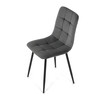 Jídelní židle, šedá, sametová látka, CT-281 GREY4