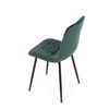 Jídelní židle, zelená, sametová látka, CT-281 GRN4