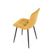 Jídelní židle, žlutá, sametová látka, CT-281 YEL4