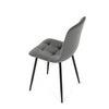 Jídelní židle, šedá, sametová látka, CT-281 GREY4