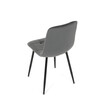 Jídelní židle, šedá, sametová látka, CT-281 GREY4