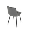Jídelní židle, šedá, sametová látka, CT-281 GREY4