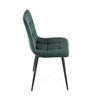 Jídelní židle, zelená, sametová látka, CT-281 GRN4
