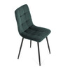 Jídelní židle, zelená, sametová látka, CT-281 GRN4
