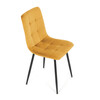 Jídelní židle, žlutá, sametová látka, CT-281 YEL4