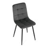 Jídelní židle, šedá, sametová látka, CT-281 GREY4