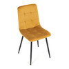Jídelní židle, žlutá, sametová látka, CT-281 YEL4