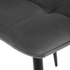 Jídelní židle, šedá, sametová látka, CT-281 GREY4