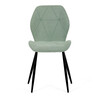 Jídelní židle, zelená, látka, CT-285 GRN2