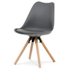 Jídelní židle, šedá, plast, CT-762 GREY