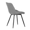 Jídelní židle, šedá, látka, CT-395 SIL2