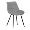 Jídelní židle, šedá, látka, CT-395 SIL2