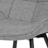 Jídelní židle, šedá, látka, CT-395 SIL2