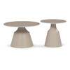 Konferenční stolek 70x70x44cm, keramika, travertin, CT-F4152 TRV
