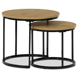 Odkládací stolek 53x53x46cm, mdf, divoký dub, CT-G1145 OAK