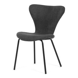 Jídelní židle, šedá, látka, CT-S8010 GREY2