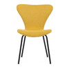 Jídelní židle, žlutá, látka, CT-S8010 YEL2