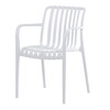 Zahradní židle plast, bílá, CT-X7029 WT