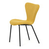 Jídelní židle, žlutá, látka, CT-S8010 YEL2